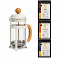 Pack Café de especialidad 250 g + prensa francesa 300 ml