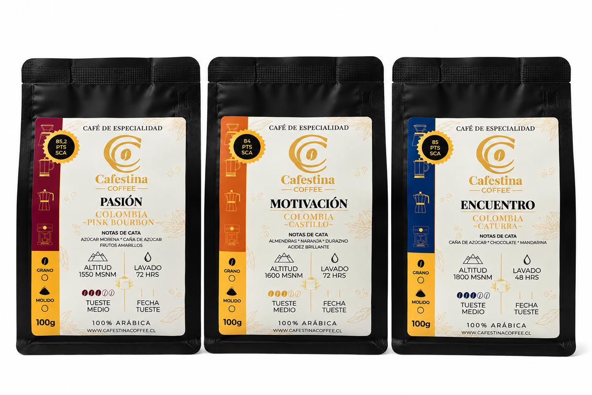 TRIPACK CAFESTINA — 3 Cafés de Especialidad Colombianos