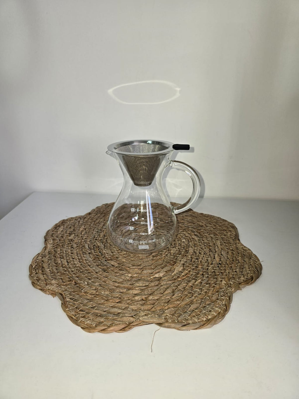 Cafetera v60 con filtro reutilizable acero inoxidable + tripack cafestina coffee