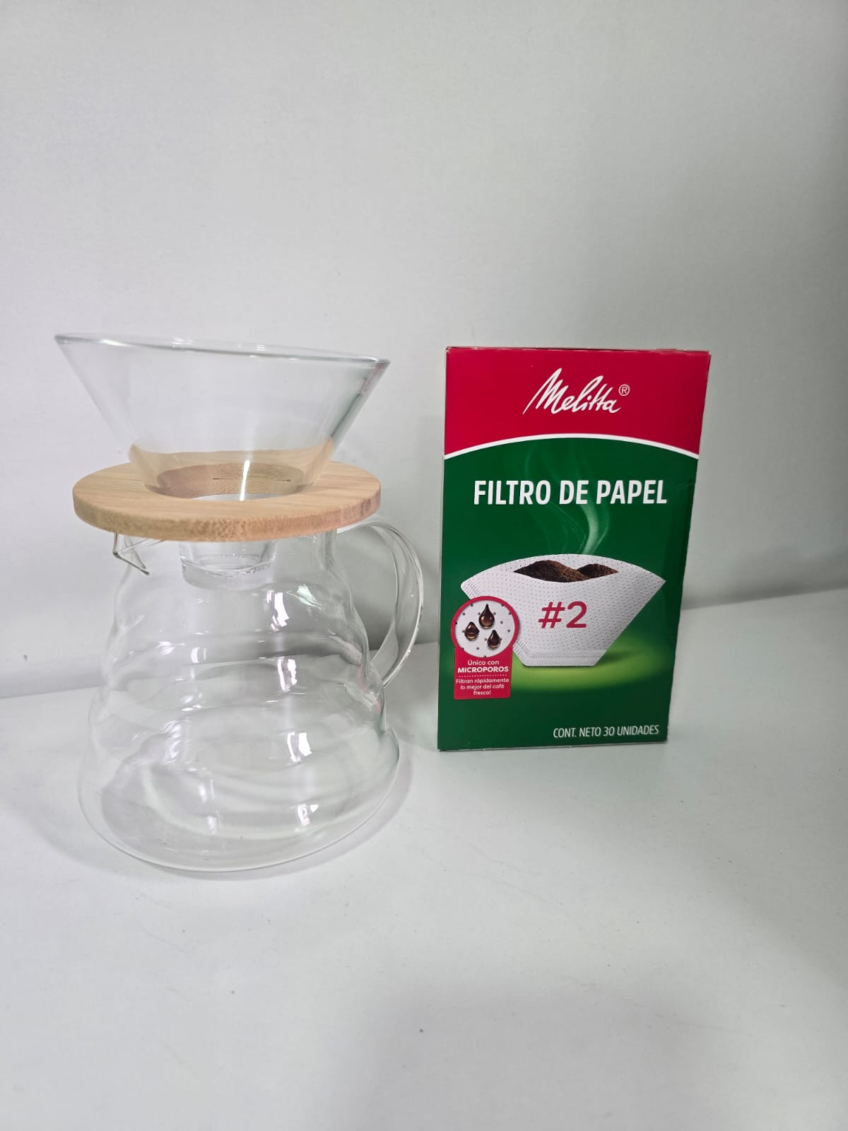 Café de especialidad 250 g + cafetera v60 +  30 filtro